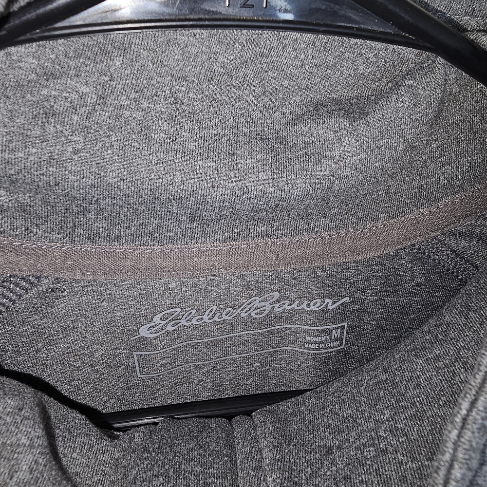 NEW Eddie Bauer Women's Gray Full Zip Track Jacket Size L Lightweight - Picture 2 of 10